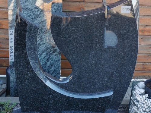 Dviejų dalių paminklas Miki Maki granito