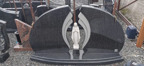 Dviejų dalių paminklas su marijos skulptūra